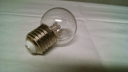 led lamp warm wit met transparante kap