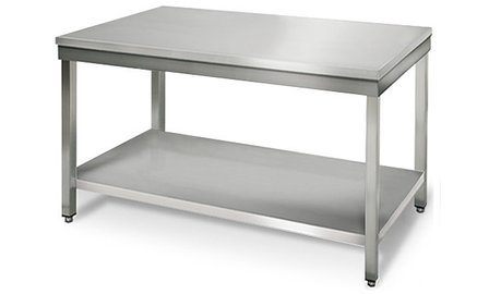 RVS tafel 60 x 120 cm.